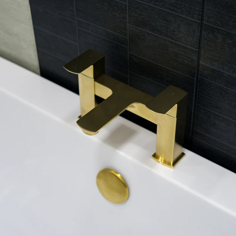 Eliseo Ricci Vesu Bath Filler - Brushed Brass