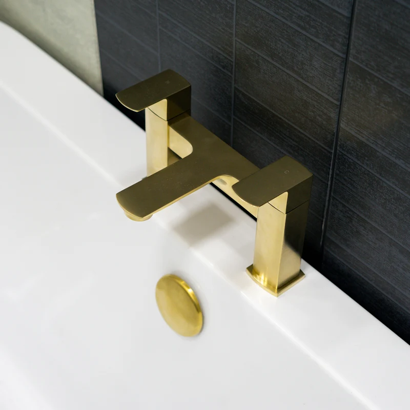 Eliseo Ricci Vesu Bath Filler - Brushed Brass