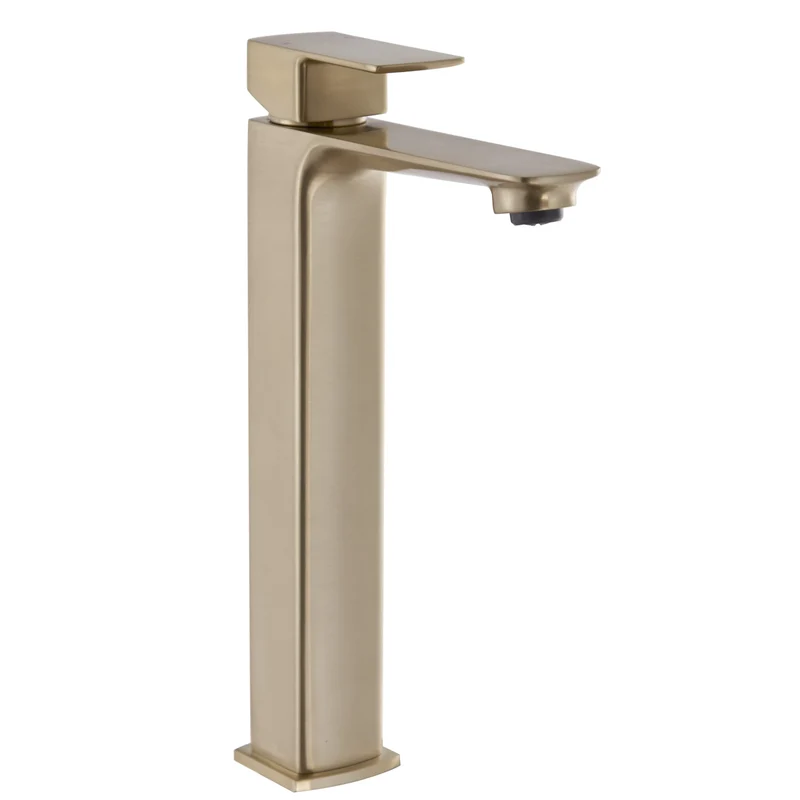 Eliseo Ricci Vesu Tall Basin Mixer - Brushed Brass