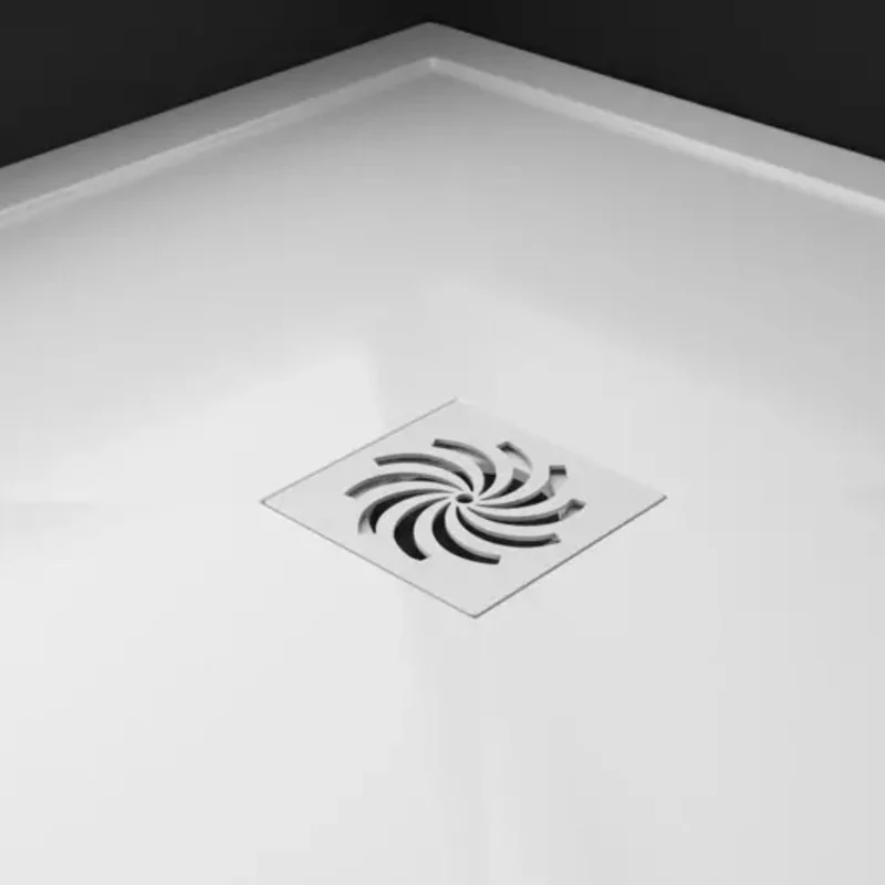 SlimStone Shower Tray Waste Kit - Matt White