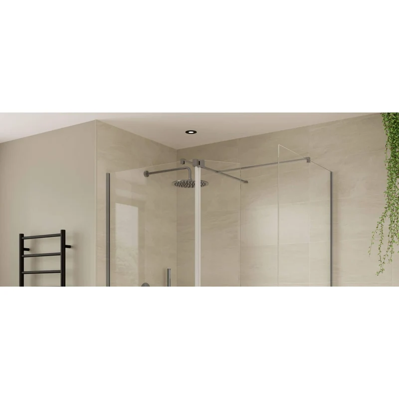Lustre Wetroom T Piece Kit - Gunmetal