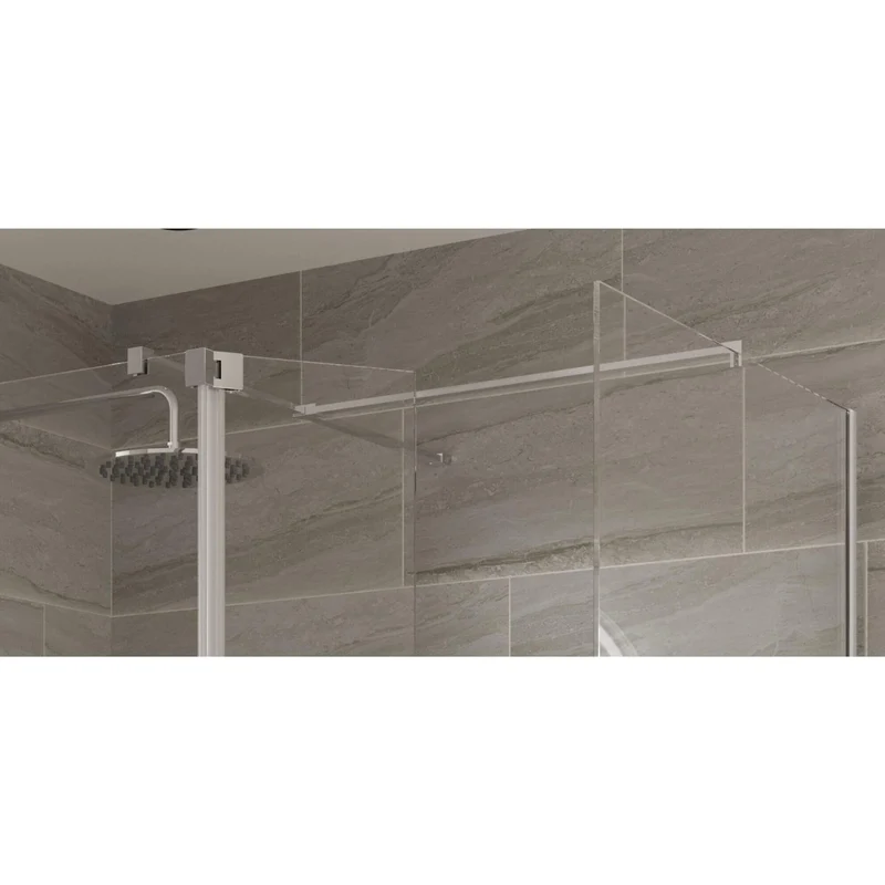 Lustre Wetroom T Piece Kit - Chrome