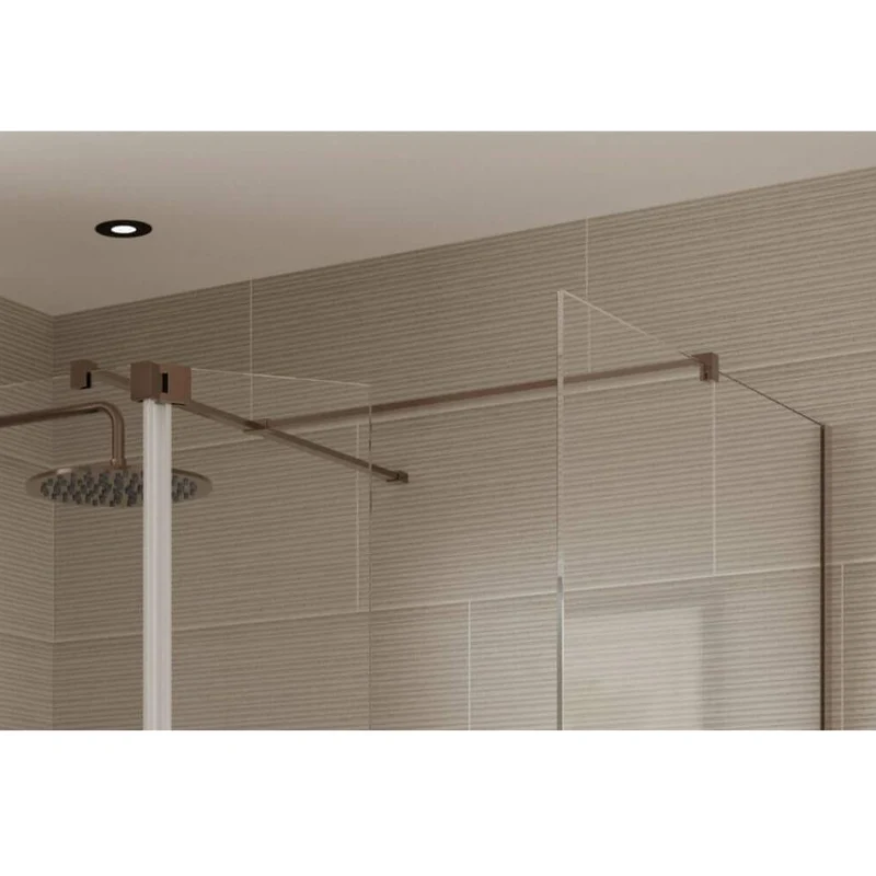 Lustre Wetroom T Piece Kit - Brushed Bronze