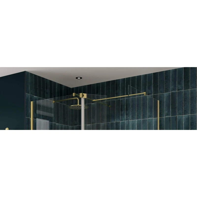 Lustre Wetroom T Piece Kit - Brushed Brass