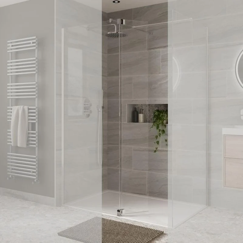 Lustre Chrome Flipper Panel For 2000mm Wetroom Screens