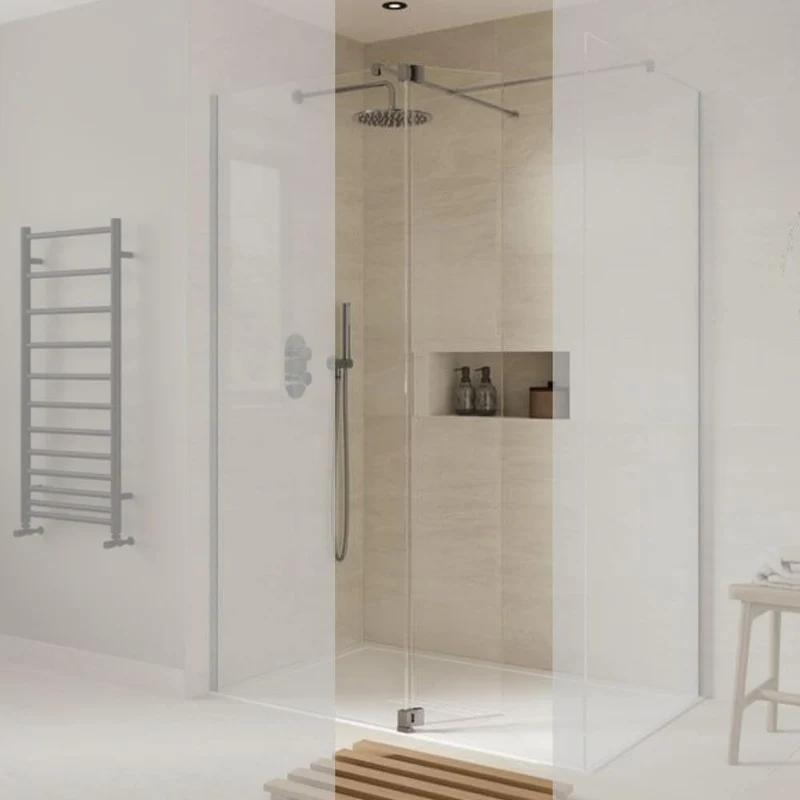 Lustre Gunmetal Flipper Panel For 2000mm Wetroom Screens