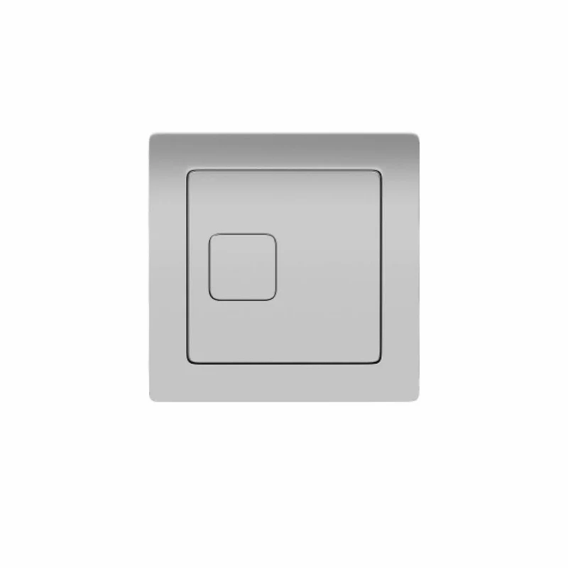 Square Dual Flush Plate - Chrome