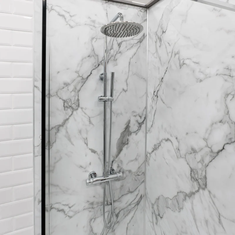 Eliseo Ricci Exclusiv Round Rigid Riser Shower - Chrome
