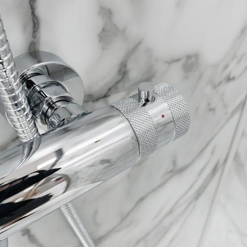Eliseo Ricci Exclusiv Round Rigid Riser Shower - Chrome