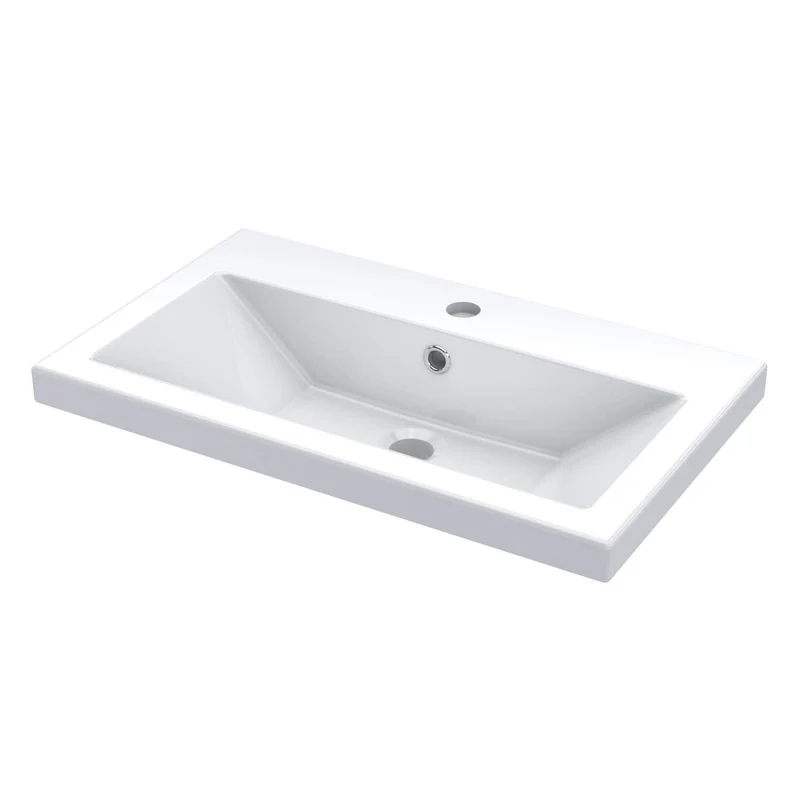 Lana Compact 600mm Floorstanding 2 Door Vanity Unit & Basin - Satin Grey