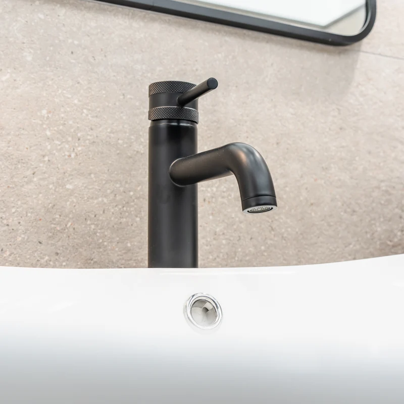 Eliseo Ricci Exclusiv Tall Mono Basin Mixer - Black