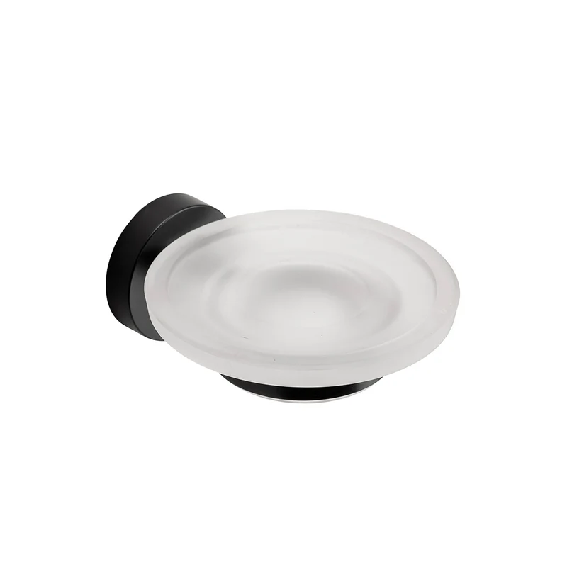 Croydex Flexi Fix Soap Dish & Holder - Matt Black