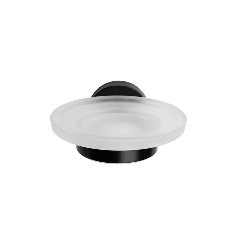 Croydex Flexi Fix Soap Dish & Holder - Matt Black