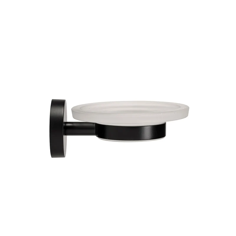 Croydex Flexi Fix Soap Dish & Holder - Matt Black