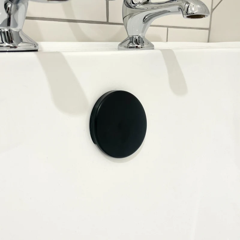 Eliseo Ricci Press Top Bath Waste & Overflow - Black