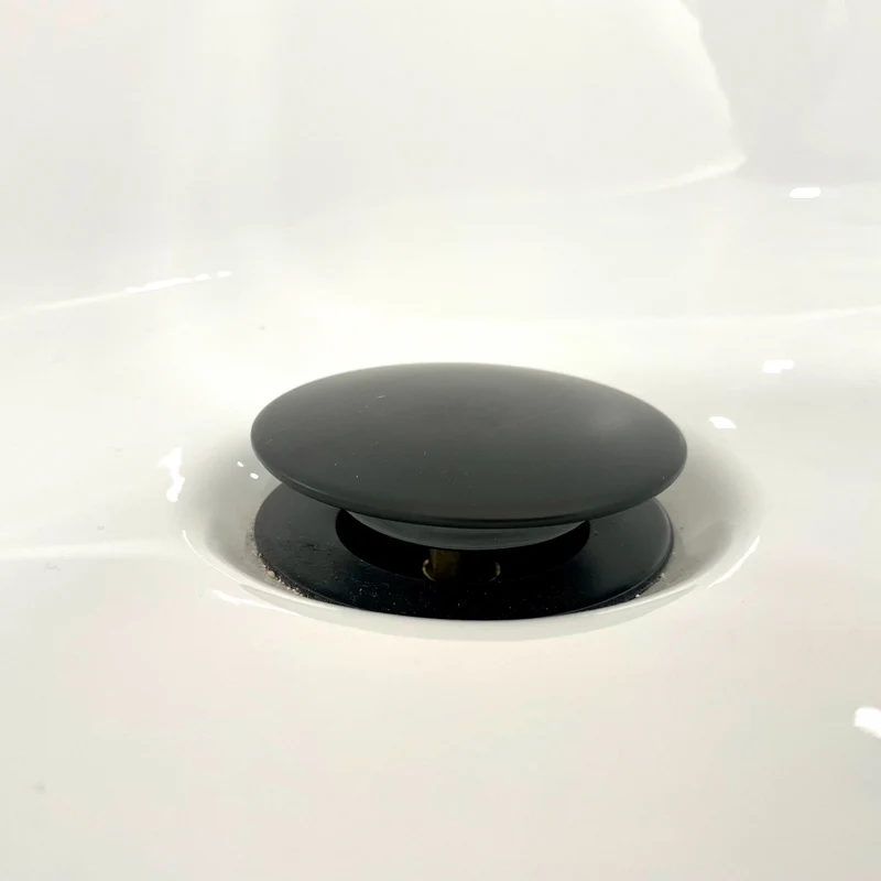 Eliseo Ricci Press Top Bath Waste & Overflow - Black