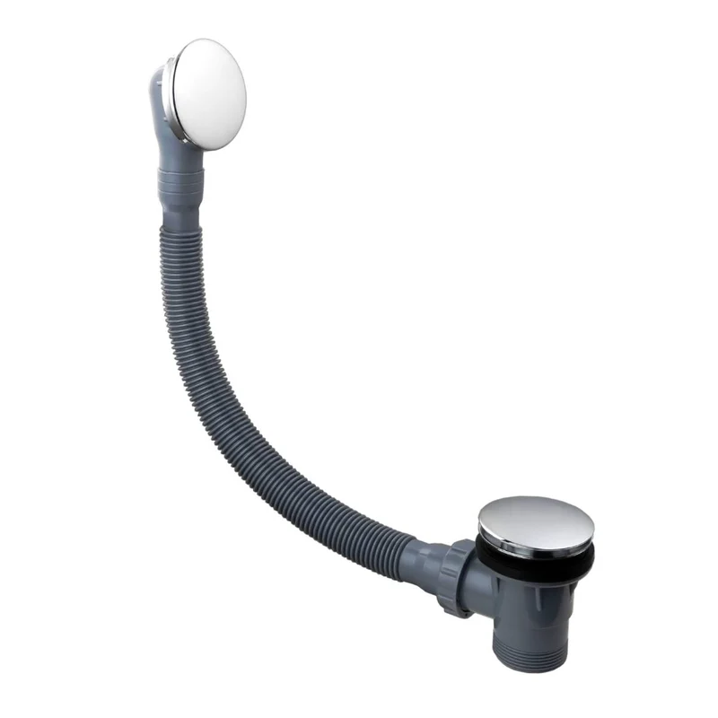 Eliseo Ricci Press Top Bath Waste & Overflow - Chromed Brass