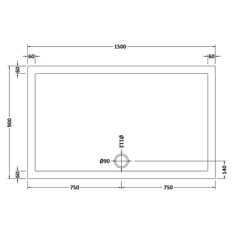 Vista 8mm Brushed Brass 1950mm Walk-In Shower Screen with Slate Effect Stone Resin Tray & Waste Bundle