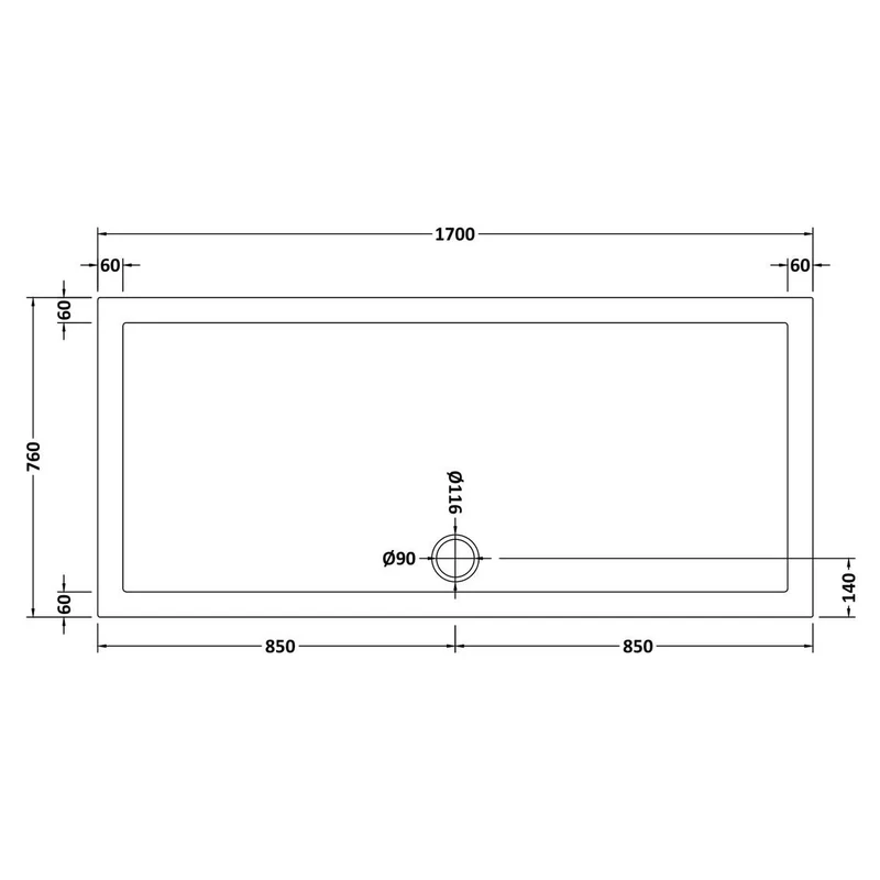 Vista 8mm Brushed Brass 1950mm Walk-In Shower Screen with Slate Effect Stone Resin Tray & Waste Bundle