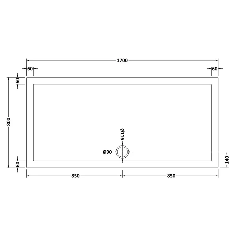 Vista 8mm Brushed Brass 1950mm Walk-In Shower Screen with White Stone Resin Tray & Waste Bundle