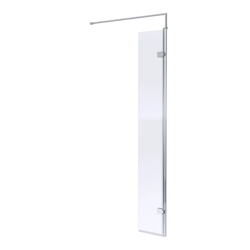 300mm Hinged Return For 8mm, 1850mm Wetroom Screen - Chrome