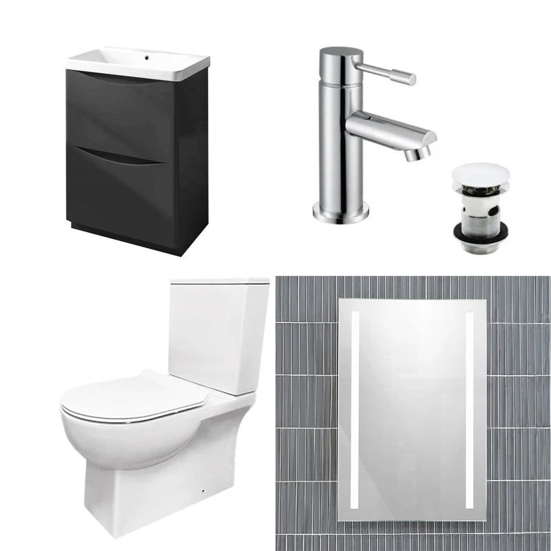 Happi Anthracite Vanity Unit & Toilet Deal