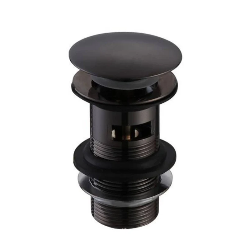 Eliseo Ricci Press Top Slotted Basin Waste - Black