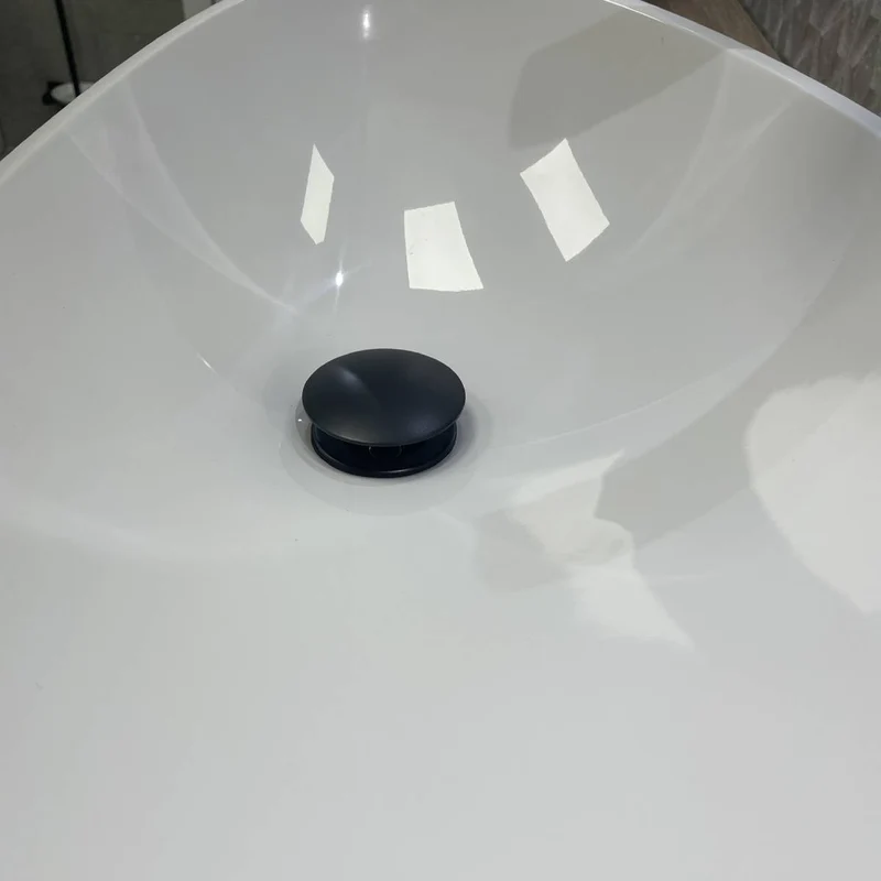 Eliseo Ricci Press Top Slotted Basin Waste - Black