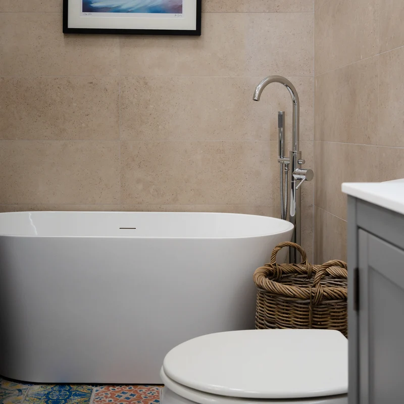 Eliseo Ricci Curve Floor Standing Bath Shower Mixer