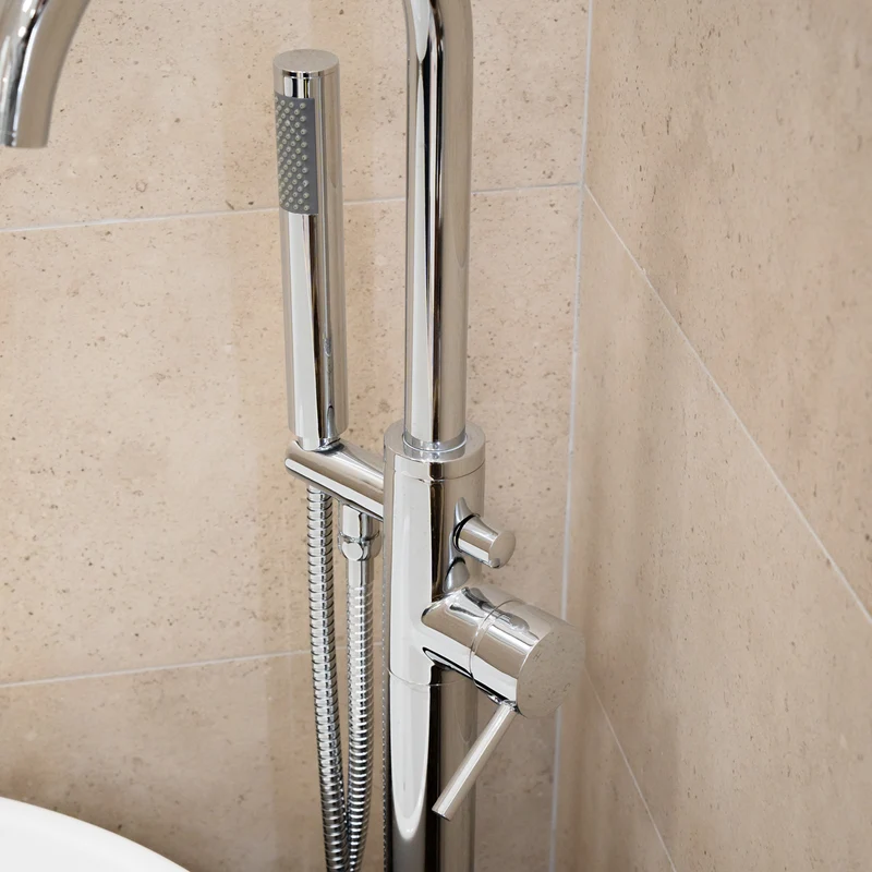 Eliseo Ricci Curve Floor Standing Bath Shower Mixer
