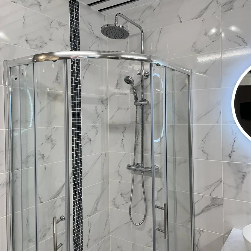 Eliseo Ricci Pro Round Thermostatic Rain Shower