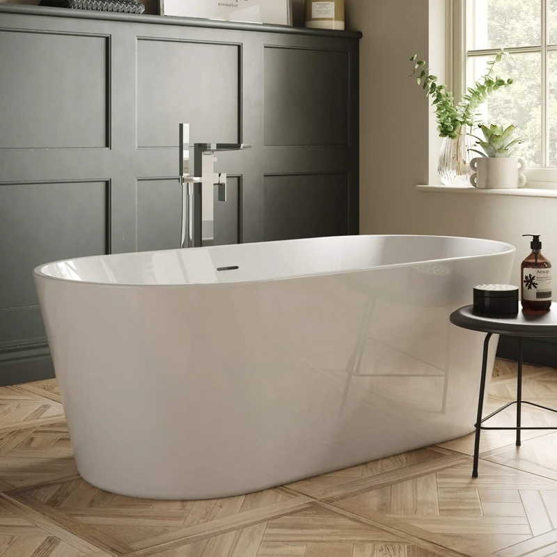 Como Freestanding Bath 1680 x 800mm - White