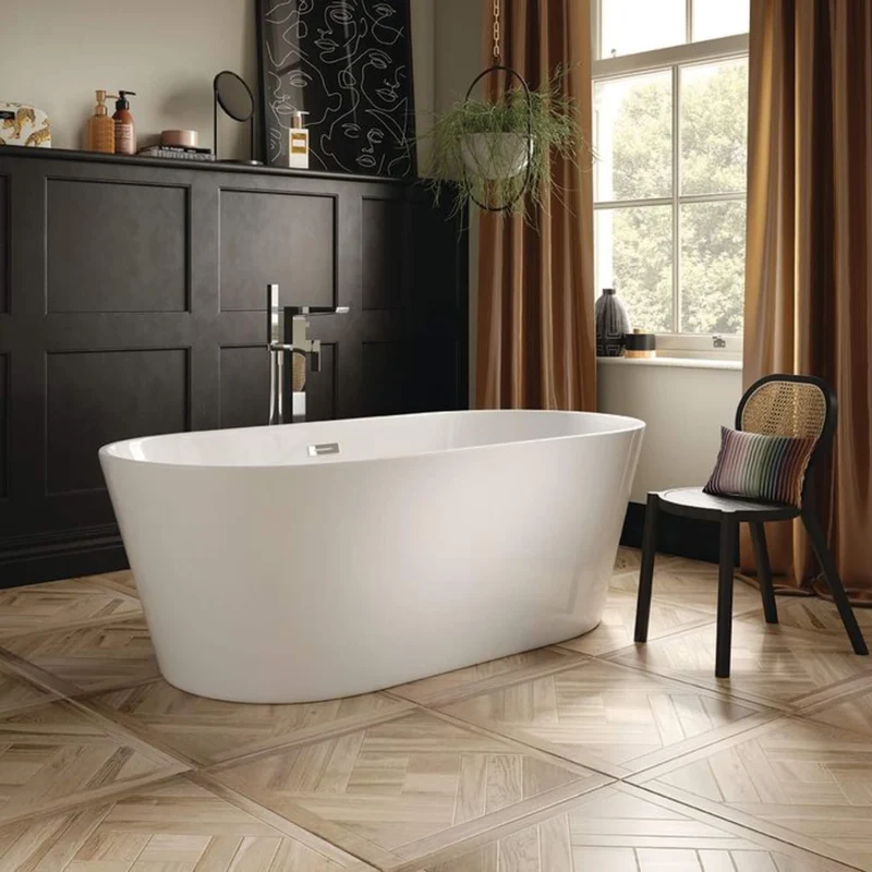 Como Freestanding Bath 1680 x 800mm - White