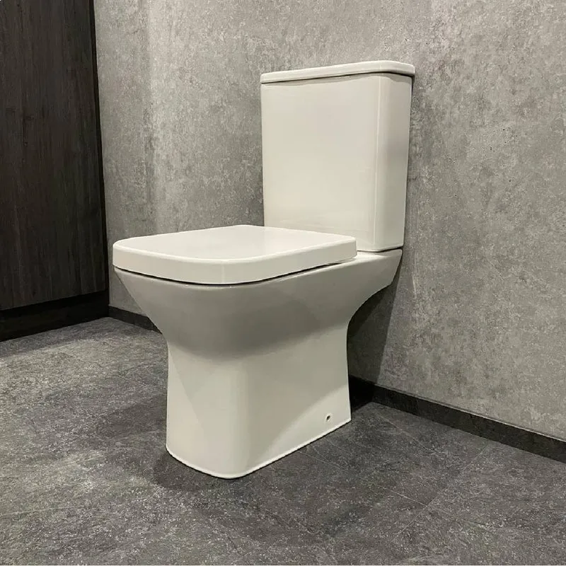 Linea Easy Plumb Close Coupled Toilet with Cyclone Flush & Soft Close Seat