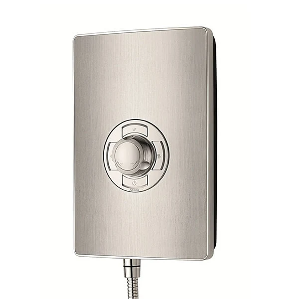 Triton Aspirante 8.5kW Electric Shower - Brushed Steel