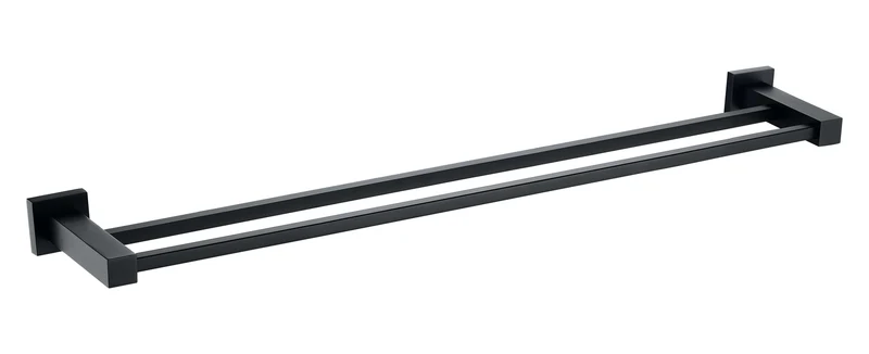 ER Noir Double Towel Bar - Black