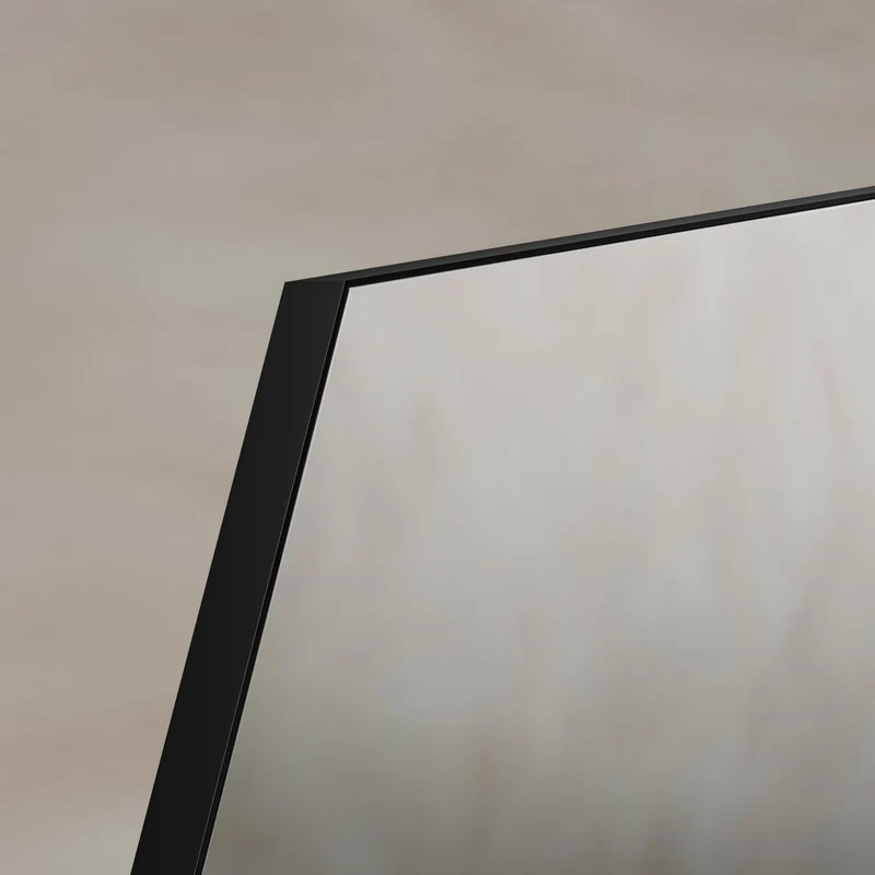 Origins Living Oslo Irregular Hexagon Mirror 55 x 80cm - Matt Black