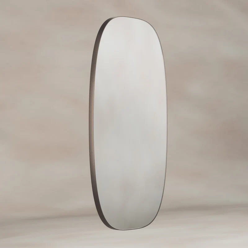 Origins Living Oslo Barrel Mirror 45 x 80cm - Brushed Bronze