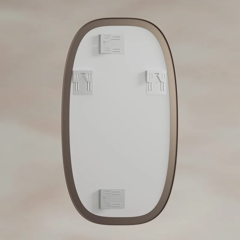 Origins Living Oslo Barrel Mirror 45 x 80cm - Brushed Bronze