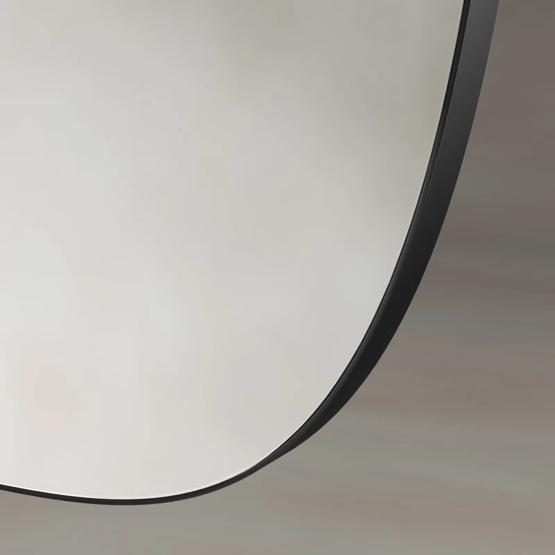 Origins Living Oslo Barrel Mirror 45 x 80cm - Matt Black