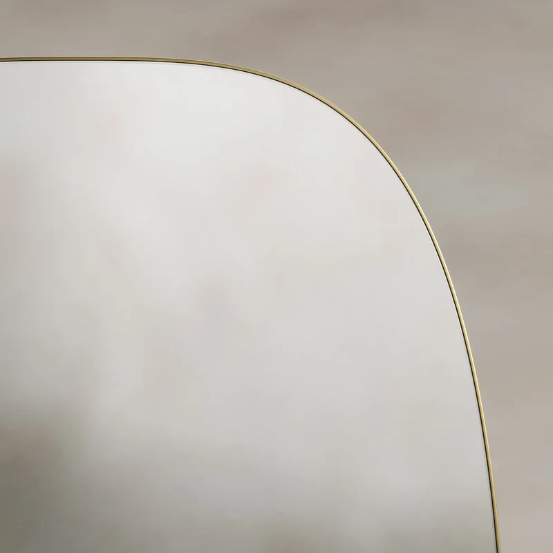 Origins Living Oslo Barrel Mirror 45 x 80cm - Brushed Brass