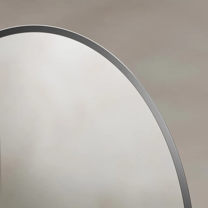 Origins Living Delphine Oval Mirror 55 x 80cm - Gunmetal
