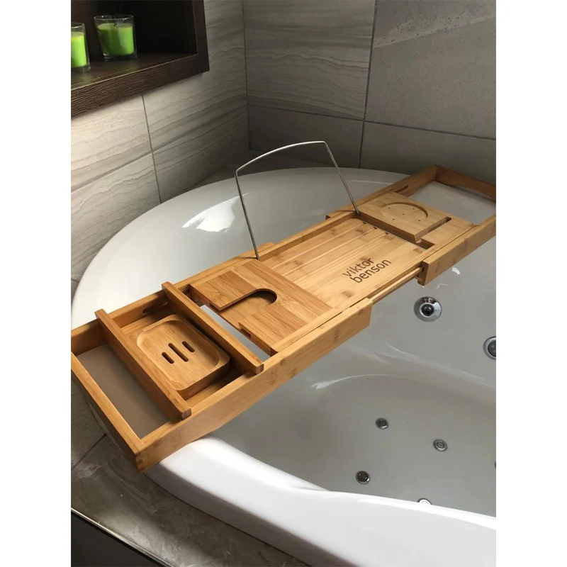 Viktor Benson Bamboo Bath Caddy & Bath Board
