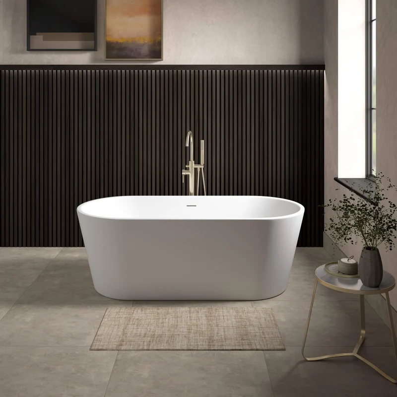 Como Freestanding Bath 1680 x 800mm - Matt White