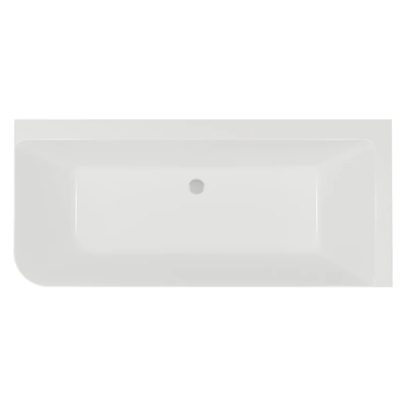 Como Corner Freestanding Bath 1600 x 800mm, Right Hand - White