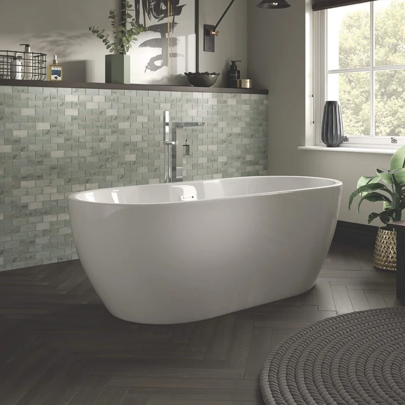 Senna Freestanding Bath 1655 x 745mm - White