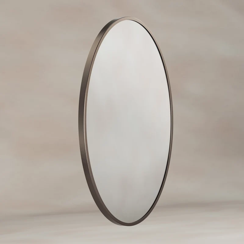 Origins Living Delphine Oval Mirror 55 x 80cm - Brushed Bronze