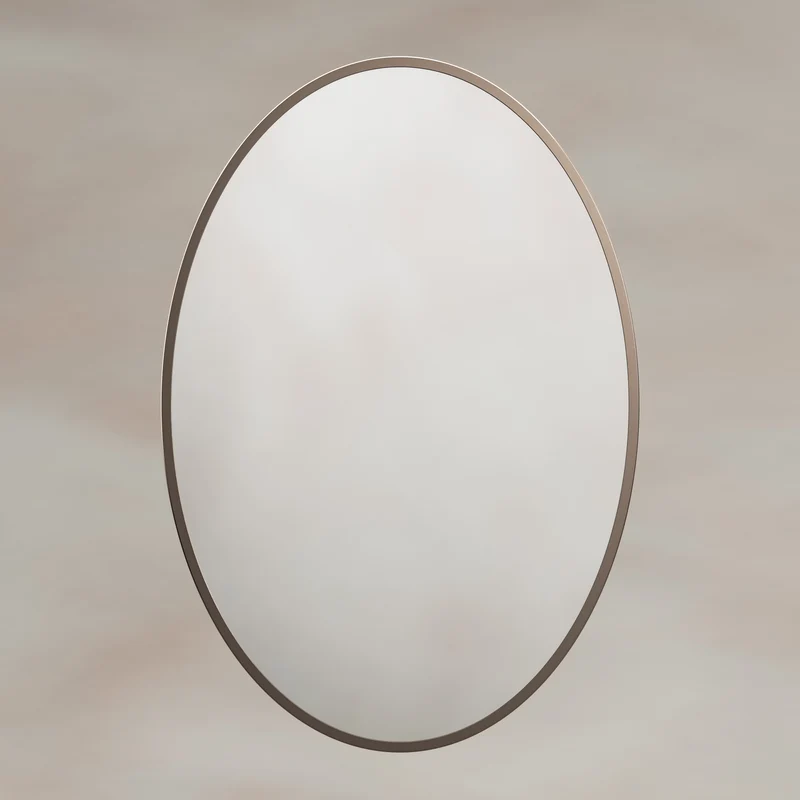 Origins Living Delphine Oval Mirror 55 x 80cm - Brushed Bronze