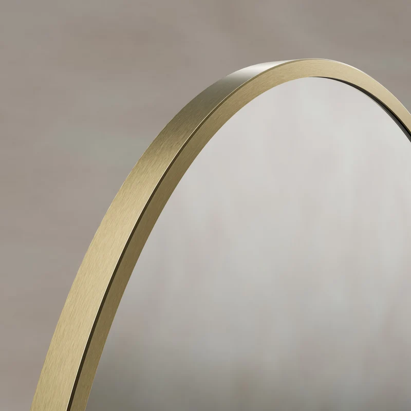 Origins Living Delphine Oval Mirror 55 x 80cm - Brushed Brass