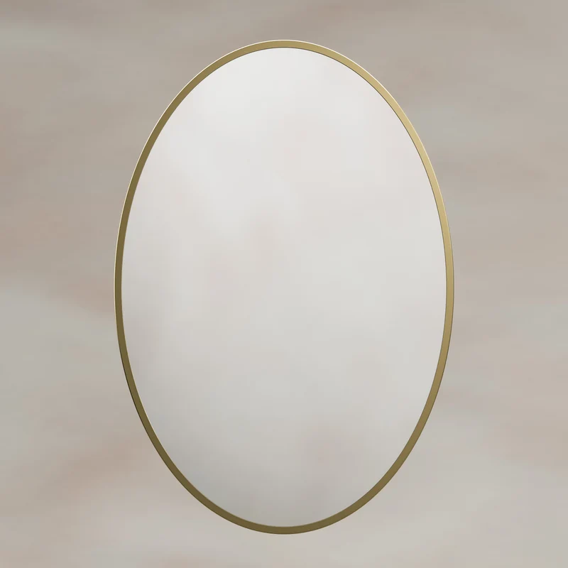 Origins Living Delphine Oval Mirror 55 x 80cm - Brushed Brass
